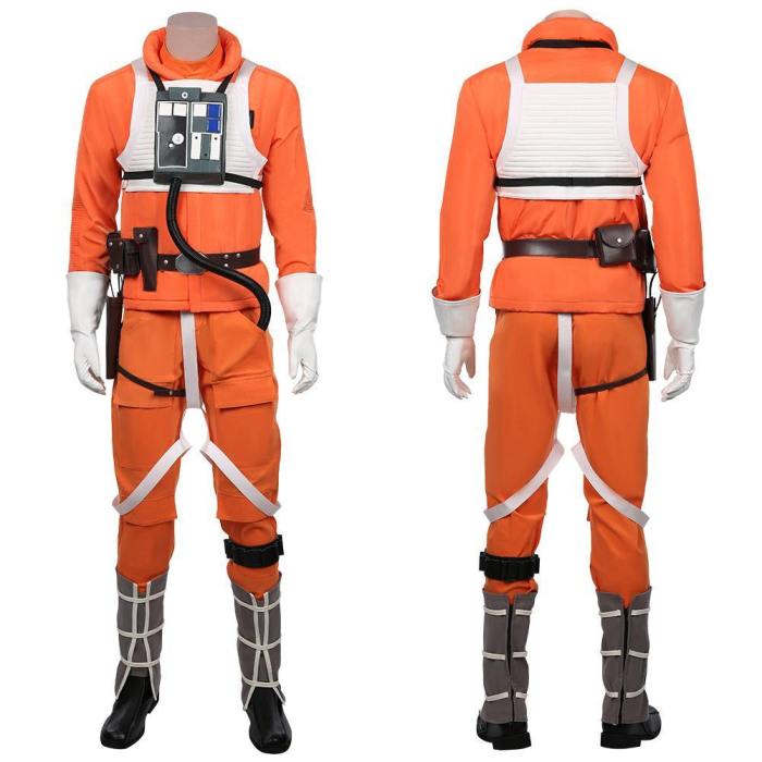 Star Wars-Luke Skywalker Pilot Jumpsuit Uniform Outfits Halloween Carnival Suit Cosplay Costume