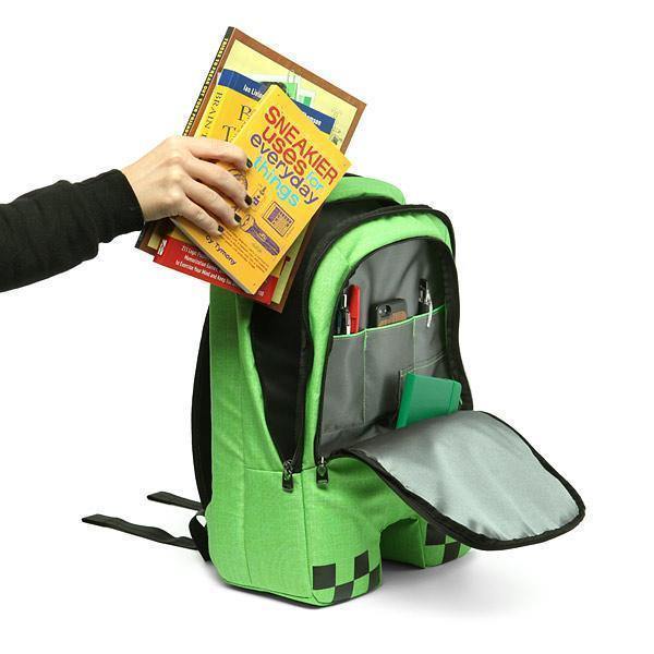 Minecraft Creeper Cartoon Backpack Children School Bags Boys And Girls Backpack