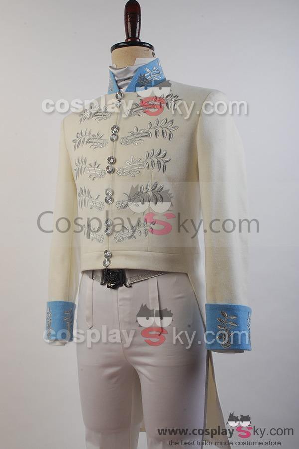 Cinderella  Film Prince Charming Kit Outfit Cosplay Costume