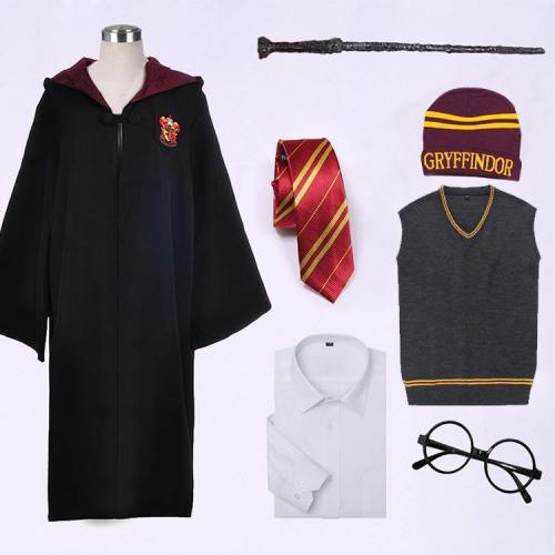 Harri Potter Hermione Granger Gryffindor Cape Cloak Robe Cosplay Costume