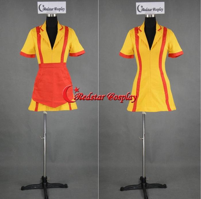 Adult Tv Show Two 2 Broke Girls Max / Caroline Diner Waitress Cosplay Costume Custom In Any Size