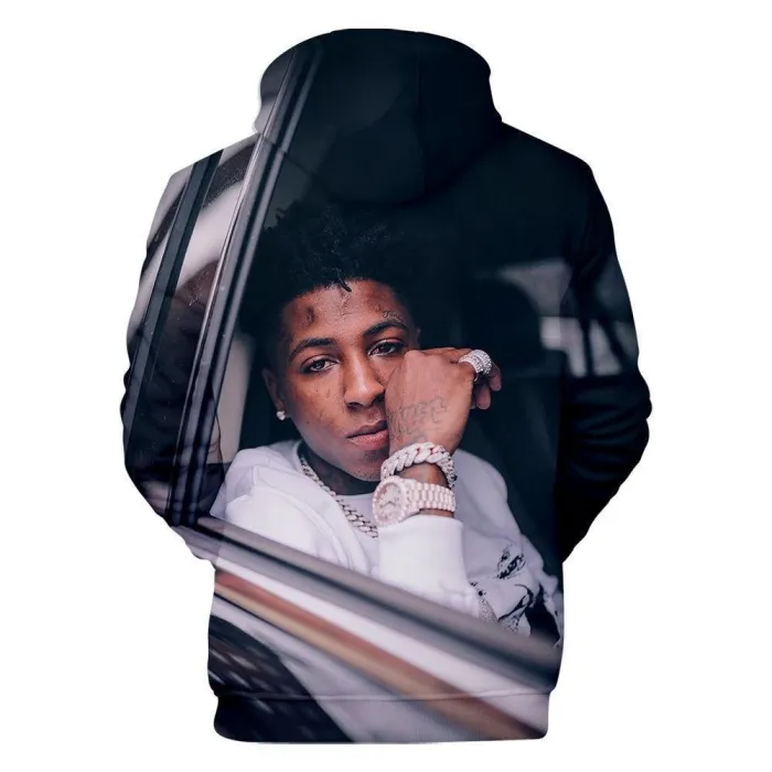 Blueface Unisex Hoodie 3D Printed Hooded Pullover Sweatshirt