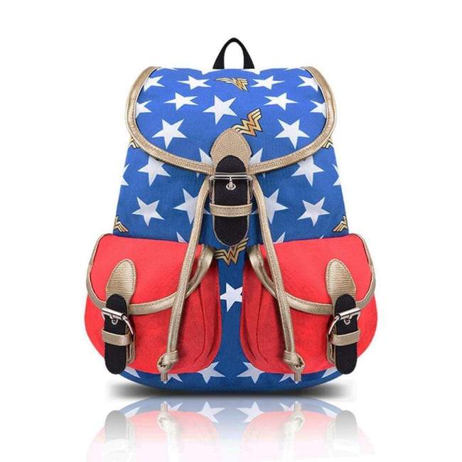 Wonder Woman Oxford Backpack Bucket Bag Cosplay Accessories