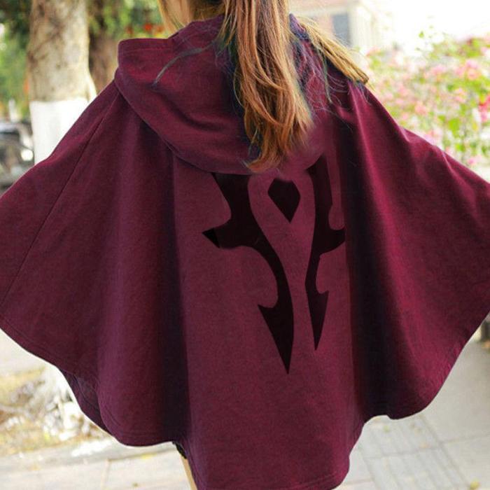 Game World Of Warcraft Wow Alliance Horde Hooded Colak Cape