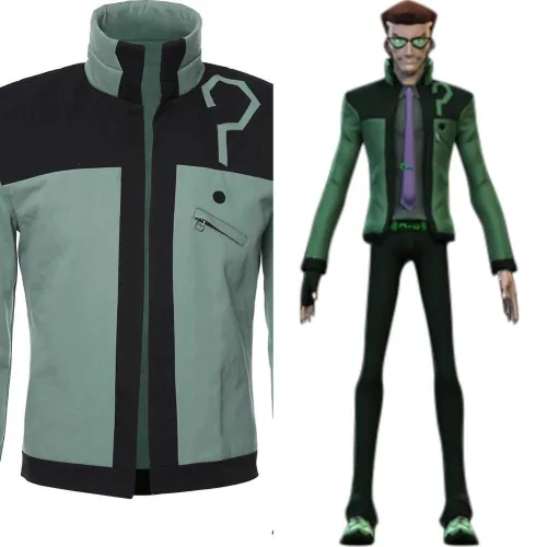 Riddler Dc Young Justice Uniform Jacket Cosplay Costume