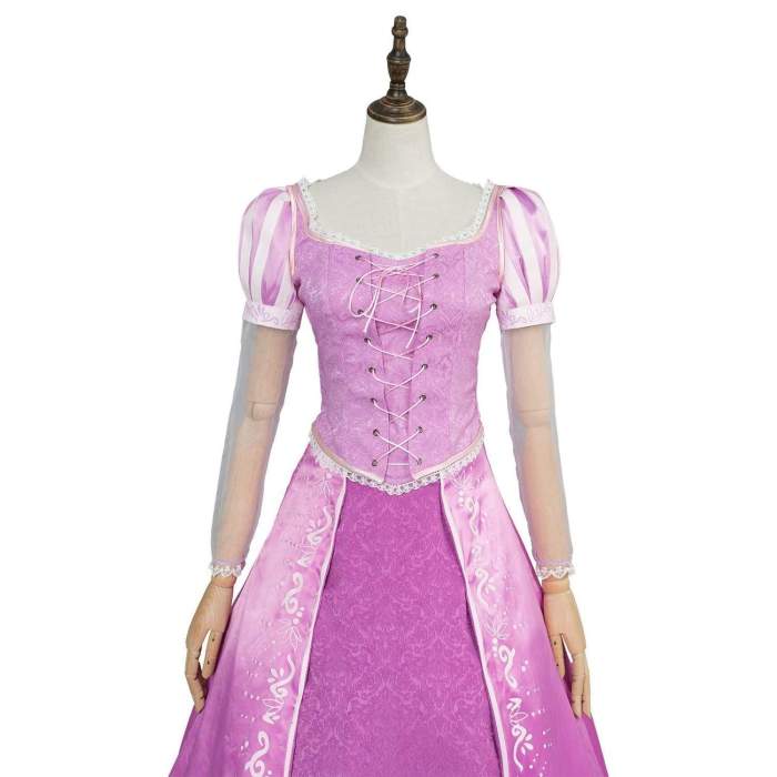 Tangled Rapunzel Tangled Ever After Cosplay Dress Costume Pink