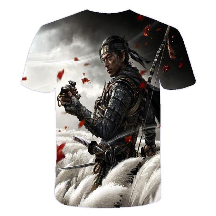 Ghost Of Tsushima Harajuku Katana Samurai Ronin Shirt T-Shirt Costumes