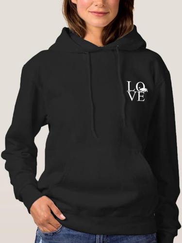 Love Hoodie Black Hoodie For Women