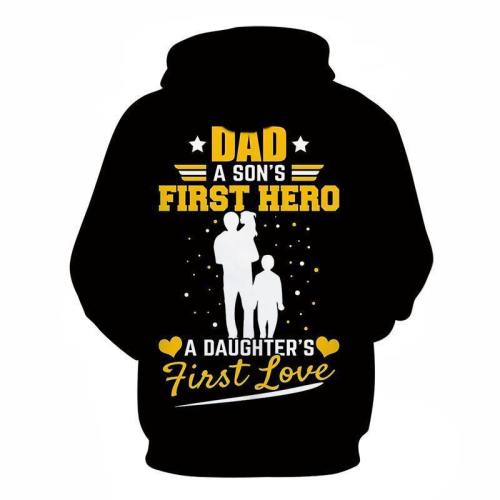 Dad A Son'S First Hero 3D - Sweatshirt, Hoodie, Pullover