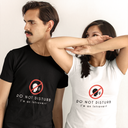  Do Not Disturb  Short-Sleeve Unisex T-Shirt (Black/Navy)