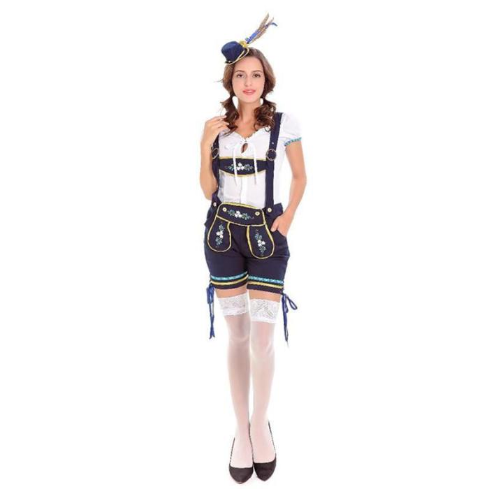 Oktoberfest German Beer Party Uniform Costume Overalls