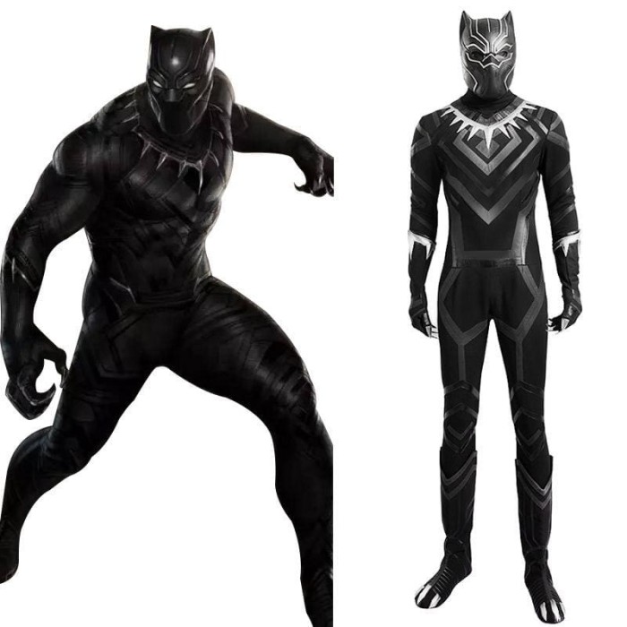 Black Panther T'Challa Outfit Cosplay Costume Captain America 3: Civil War Coplay
