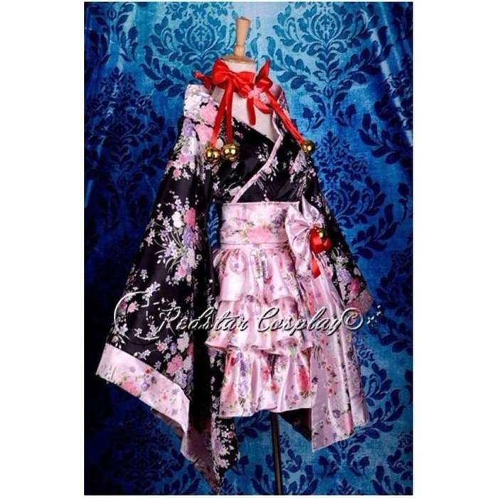 Lolita flower Kimono TETO Projeck Halloween Japaness Anime cosplay costume made