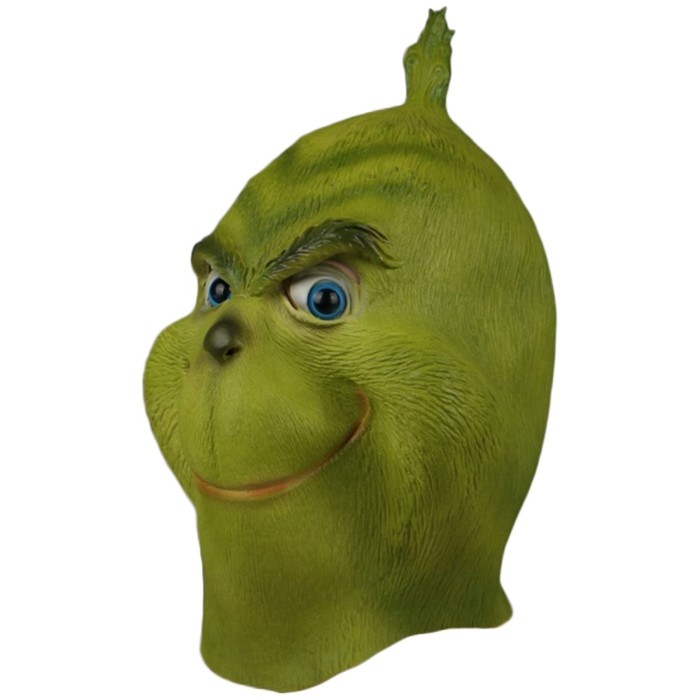 How The Grinch Stole Christmas Grinch Mask Full Face Halloween Cosplay Mask Latex Adult