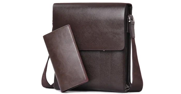 Leather Men Messenger Bags-New Arrival Fashion Business