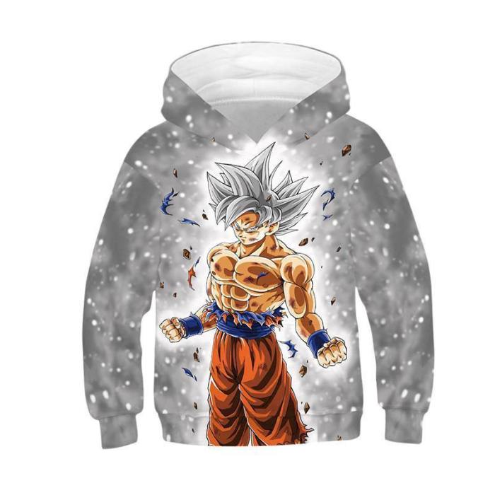 Kids Dragon Ball Hoodie Goku Printed Sweatshirt