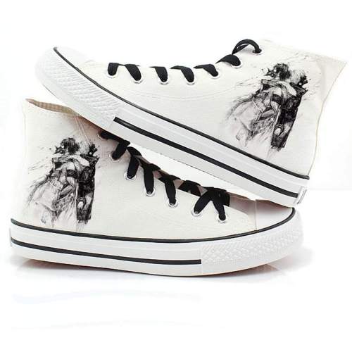 Tokyo Ghoul Canvas Shoes White Sneakers Cosplay Shoes