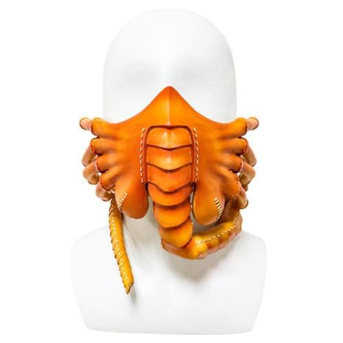 Horror Alien Facehugger Scorpion Latex Helmet Halloween Cosplay Props