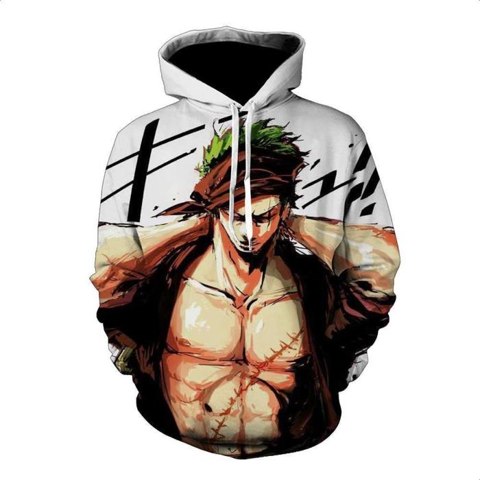 One Piece Hoodie - Zoro Pullover Hoodie Csso023