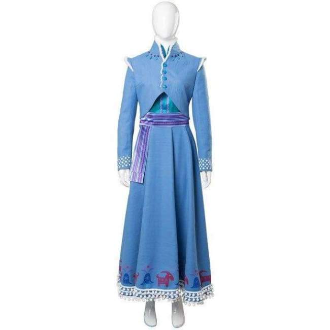 Olaf'S Frozen Adventure Anna Dress Outfit Cosplay Costume