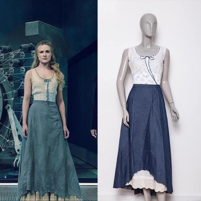 Westworld Season 2 Dolores Blue Dresses Cosplay Costume Clearance Sale