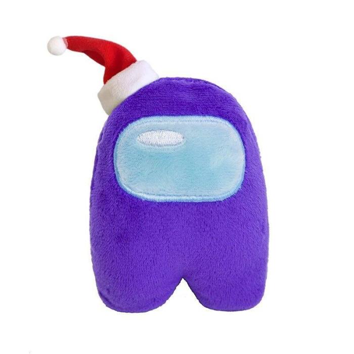 Among Us Plush Toys With Christmas Hat For Kids Xmas Dolls Toys Gift