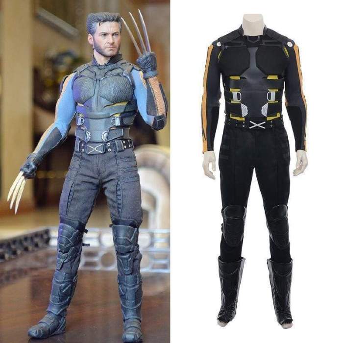 Marvel X-Men Wolverine Outfit Suit Halloween Cosplay Costume