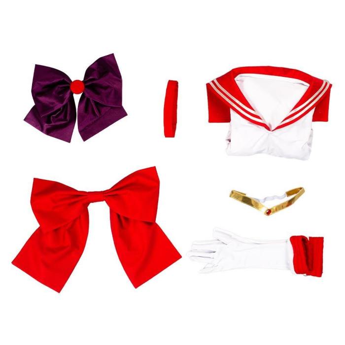 Sailor Moon Hino Rei Uniform Dress Outfits Halloween Carnival Suit Cosplay Costume