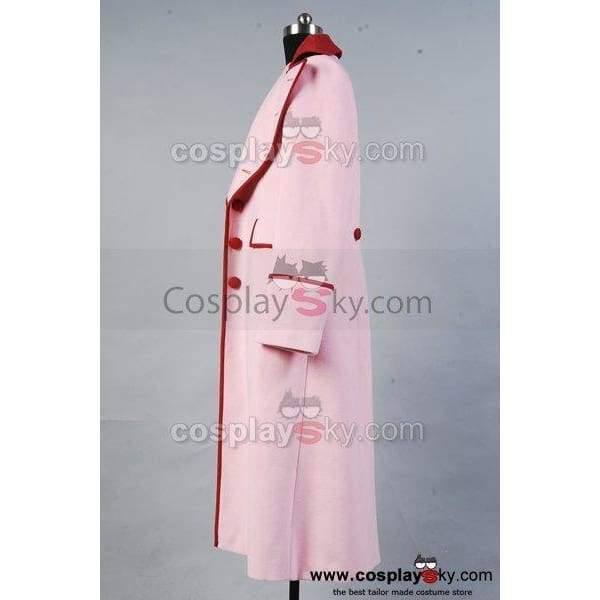Doctor Who Dr. Long Pink Cashmere Trench Coat Costume