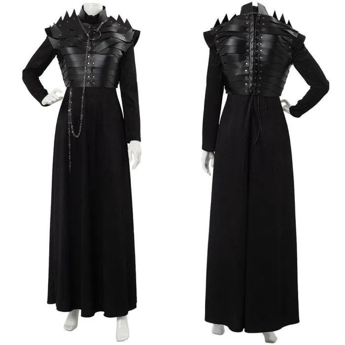 Game Of Thrones Season 8 S8 E2 Sansa Stark Leather Armor Cosplay Costume