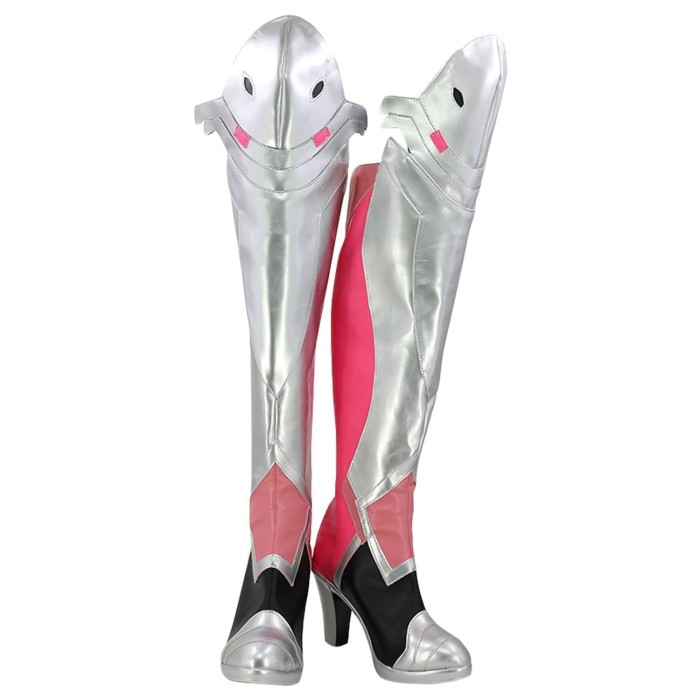 Overwatch Mercy Angela Ziegler Outfit Pink Mercy Skin Cosplay Shoes Boots