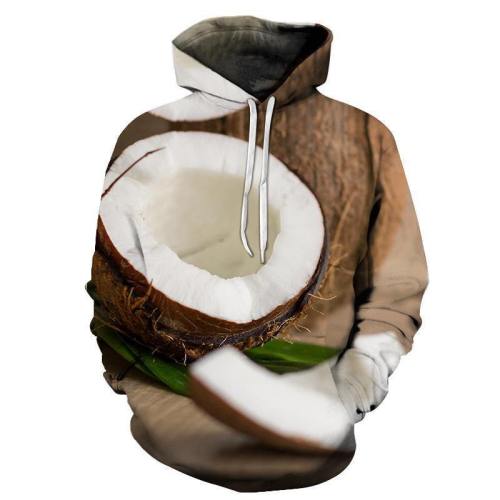 Coconut 3D - Sweatshirt, Hoodie, Pullover