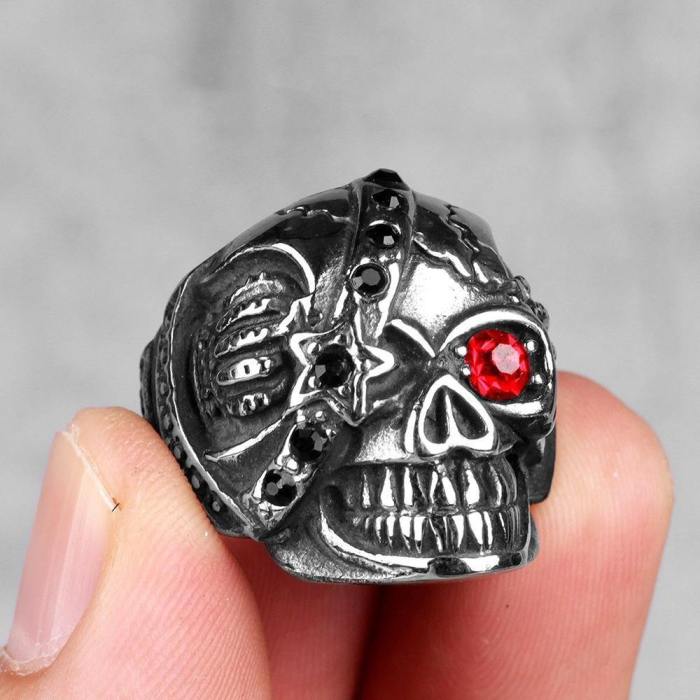 Vintage Skull Rings In Sterling Silver