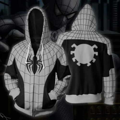 Spider-Man Hoodie - Armed Spiderman Zip Up Hoodieu