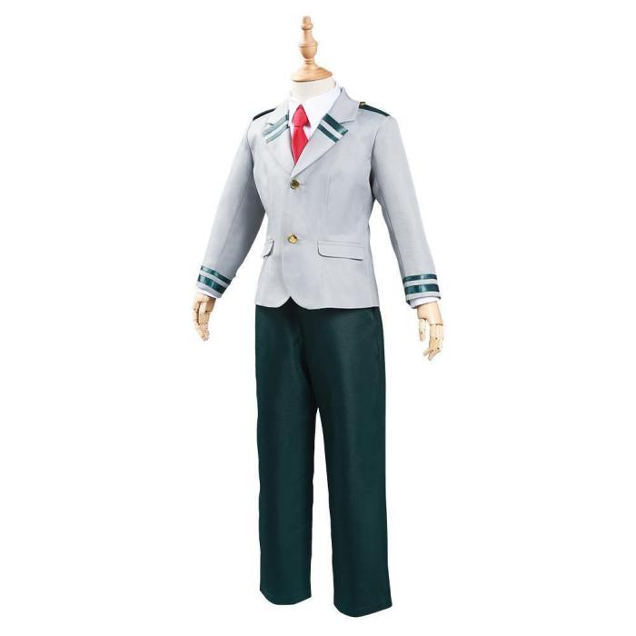 My Hero Academia Midoriya Izuku Bakugou Katsuki Kids Children School Uniform Outfits Halloween Carnival Suit Cosplay Costume