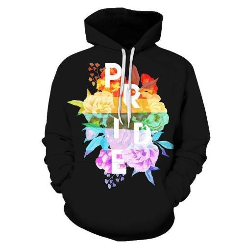 The Floral Pride Colors 3D - Sweatshirt, Hoodie, Pullover