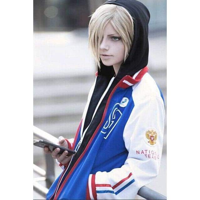 Yuri On Ice Yuri Plisetsky Cosplay Costume + Shoes + Wigs