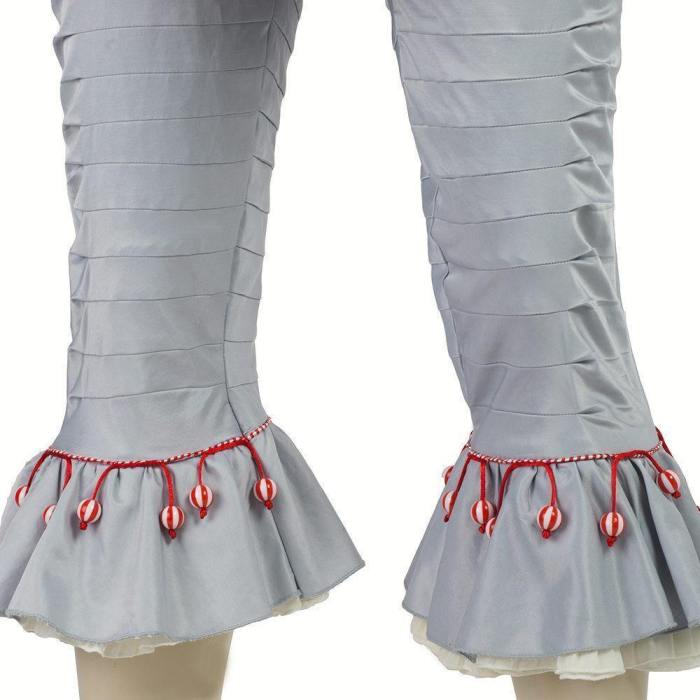 It Movie Pennywise The Clown Outfit Suit Halloween Cosplay Costume For Males Females