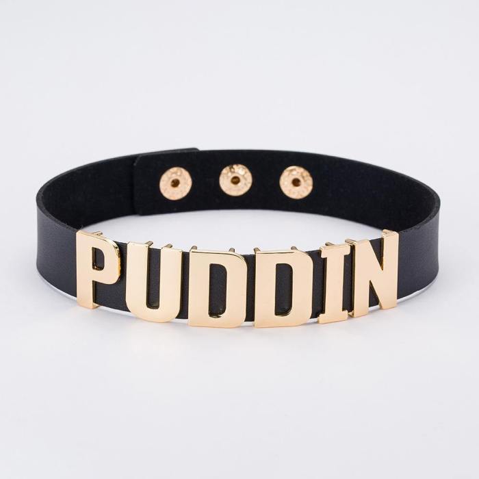 Halloween Suicide Squad Harley Quinn Puddin Choker Necklace Cosplay