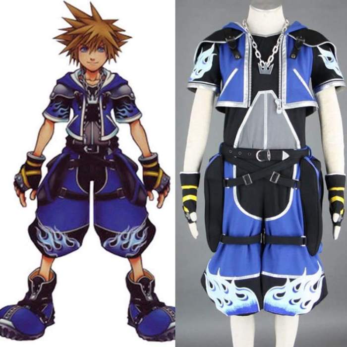 Kingdom Hearts Sora Cosplay Costume Cot006