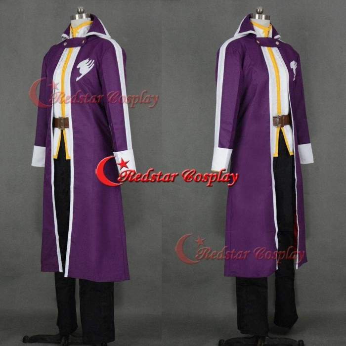 Gray Fullbuster Costume - Fairy Tail Cosplay Gray Fullbuster Purple Cosplay Costume