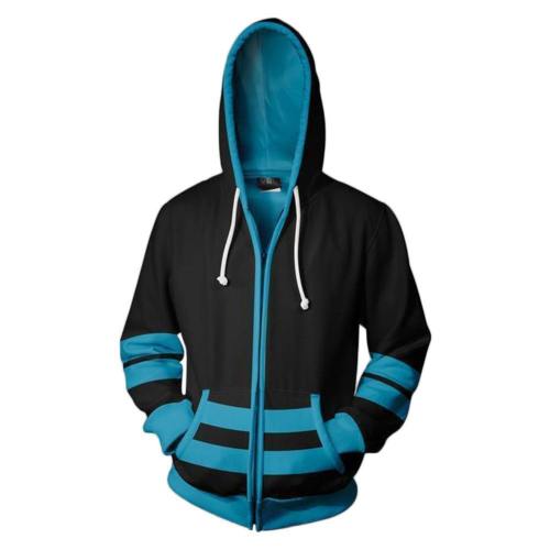 Unisex Hoodies Alice In Wonderland Zip Up 3D Print Jacket Sweatshirt