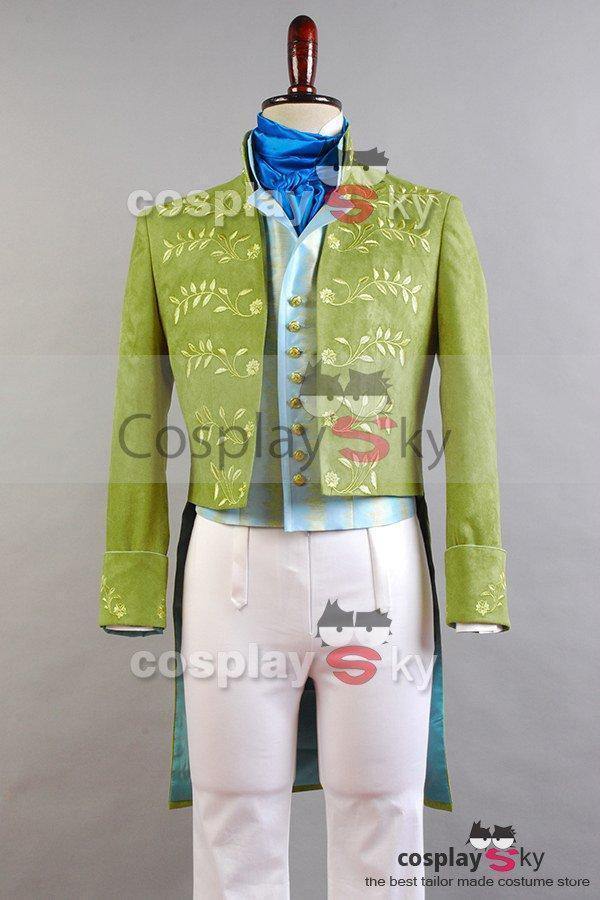 Cinderella  Film Prince Charming Attire Outfit Cosplay Costume