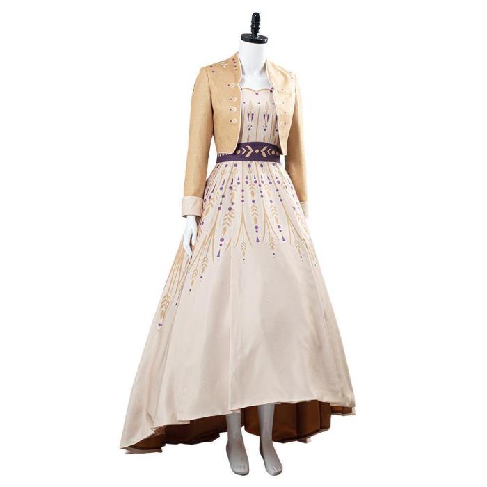 Frozen 2 Anna Princess Picnic Gown Dress Cosplay Costume