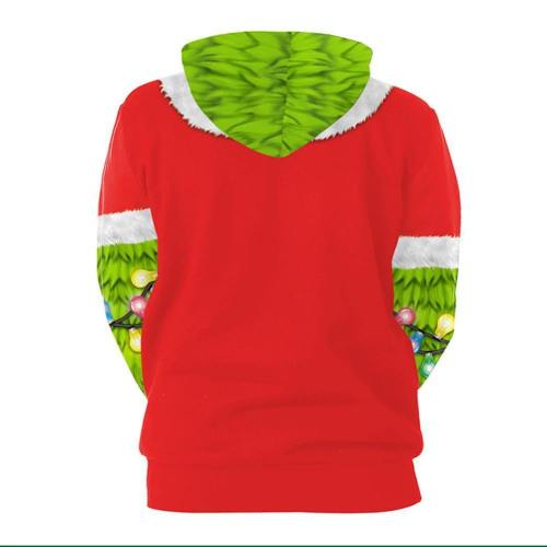 Grinch Hoodie - The Grinch Pullover Hooded Sweatshirt