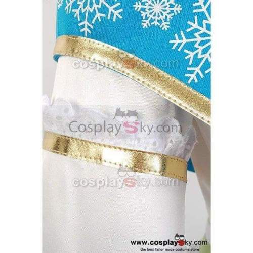 Vocaloid Snow Miku Dress Outfit Cosplay Costume