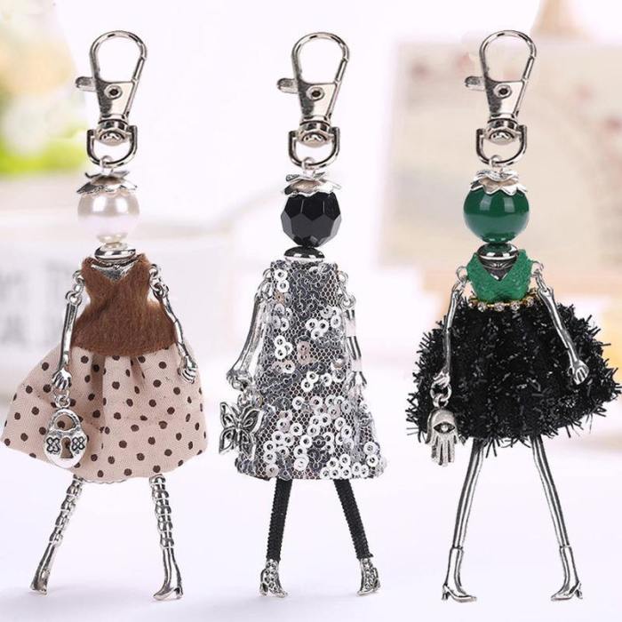 Handmade Fashionista Keychain Dolls - Limited Edition