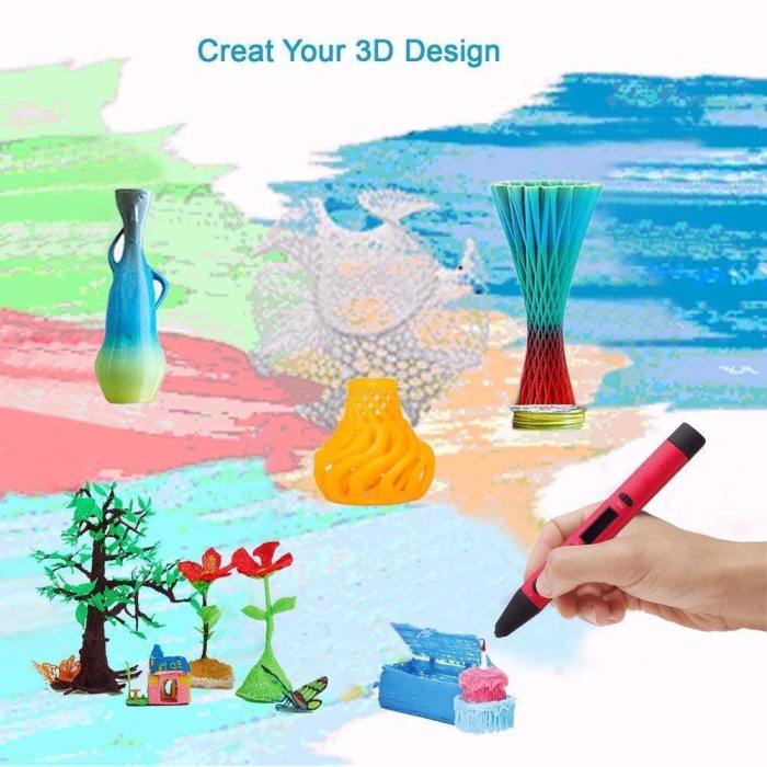 3D Pen/3D Printer Filament,1.75Mm Pla Filament Pack Of 24 Different Colors,High-Precision Diameter Filament, Each Color 10 Feet