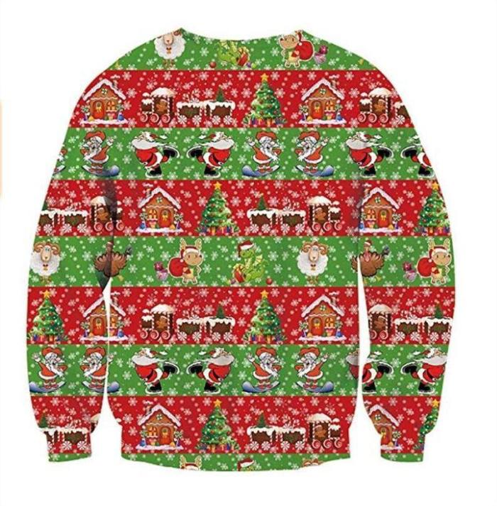 Mens Pullover Sweatshirt 3D Printed Merry Christmas Snowflake Long Sleeve Shirts