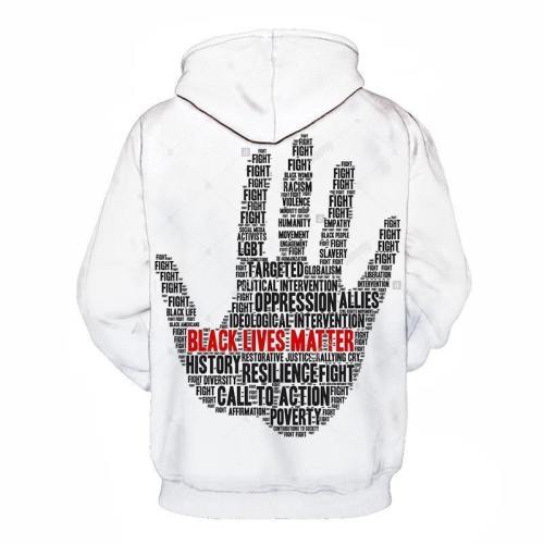 Hand Print Black Lives Matter 3D - Sweatshirt, Hoodie, Pullover